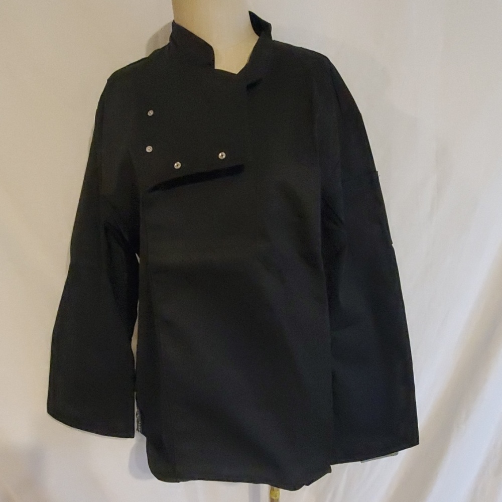 Dickies CW070301 Black Chef Coat